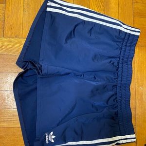 Women’s navy blue adidas shorts (L)